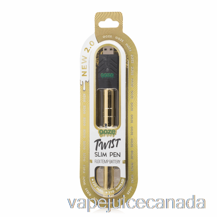Vape Juice Ooze Slim Twist Pen 2.0 Flex Temp Battery Lucky Gold